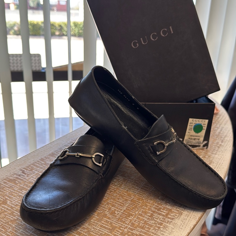 Gucci Mocassino Pelle Mors Driving Loafers